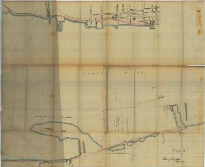 Survey of lands under water for Henry W. Sargent, Executor and Harriet M., Julia &amp; Lizzie Rumsey