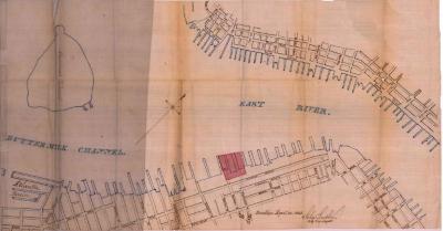 Survey of lands under water for Henry E. Pierrepont