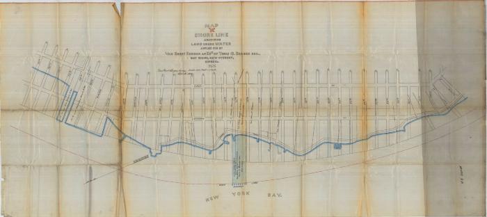 Survey of lands under water for Bergen, Van Brunt