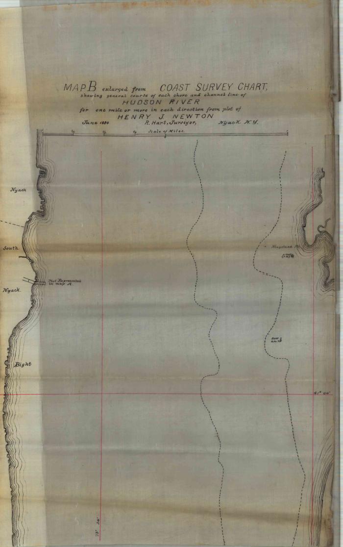 Survey of lands under water for Newton, Henry J.