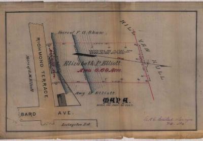 Survey of lands under water for Elizabeth P. Elliott