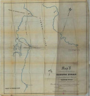 Survey of lands under water for Honora Dinham