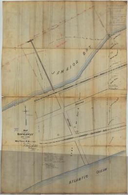 Survey of lands under water for Fannie R. Holland