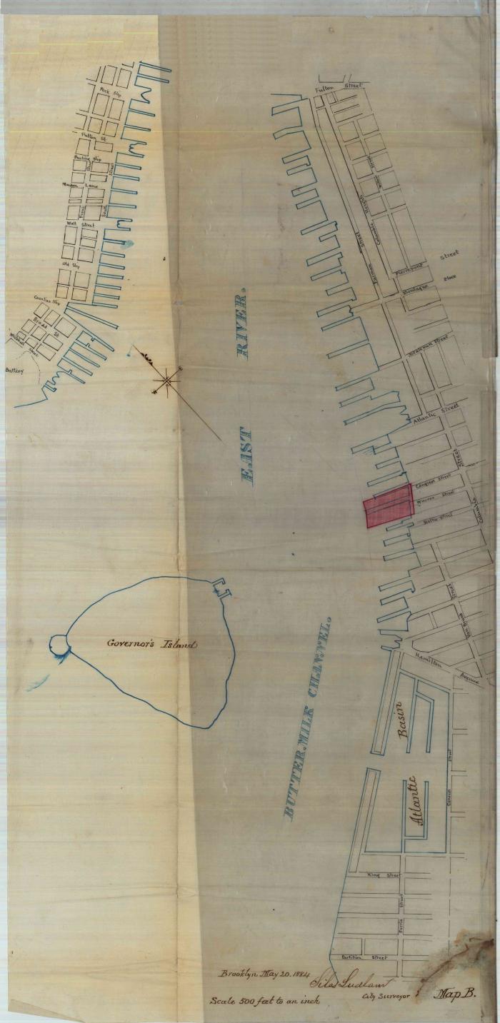 Survey of lands under water for Jeremiah P. Robinson