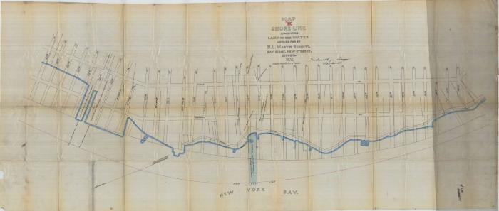 Survey of lands under water for Bennett, N.L. Martin