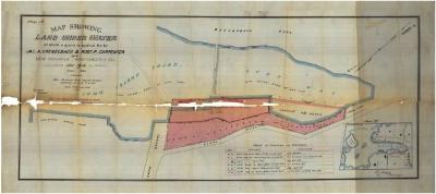 Survey of lands under water for James A. Grenzback &amp; Robert P. Carpenter