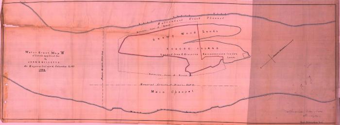 Survey of lands under water for John E. Gillette