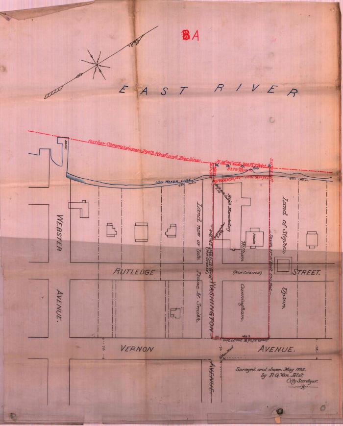 Survey of lands under water for William Cunningham