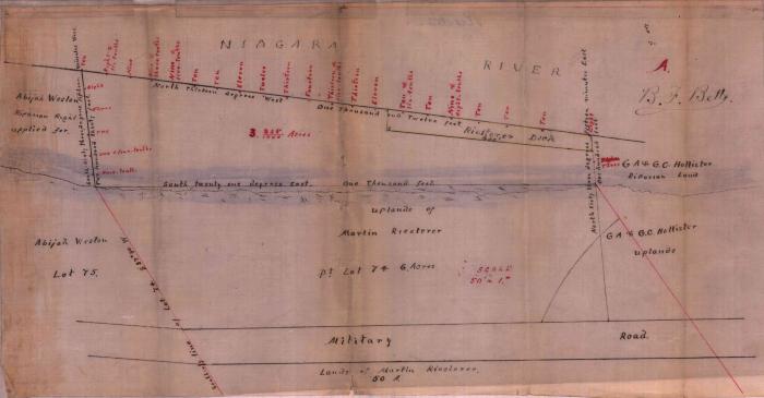 Survey of lands under water for Martin Riesterer