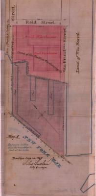 Survey of lands under water for New York Warehousing Company