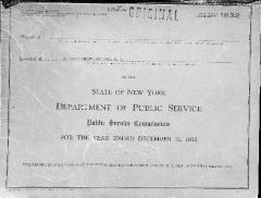 Report of the Long Island Lighting Company to the State of New York Department of Public Service Public Service Commission for the Year Ended December 31, 1932