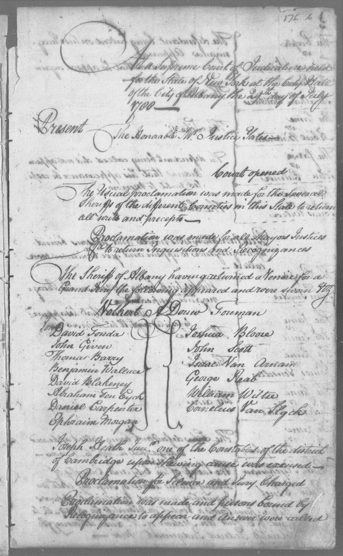 Engrossed minutes of the Supreme Court of Judicature, July - August 1788