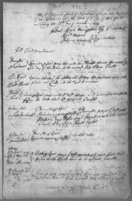 Minutes of the Supreme Court of Judicature, March 1704-September 1708