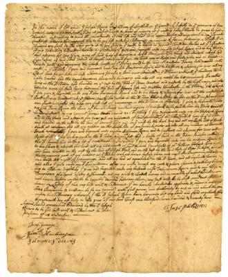 Probated will of Joseph Reeve, 1736