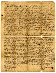 Probated will of Danill Brinkurhuf, 1736