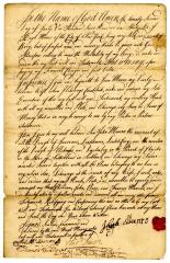 Probated will of Hugh Munro, 1736