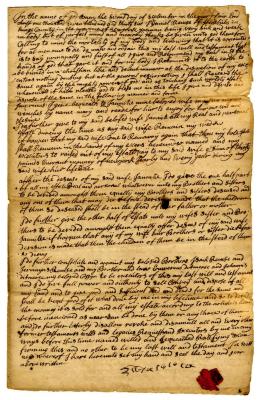 Probated will of Daniel Remse, 1736