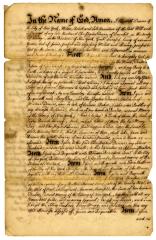 Probated will of Elizabeth Denne, 1736