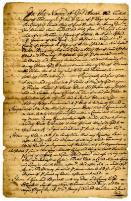 Probated will of Richard Smith, 1736