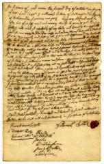 Probated will of Nathaniel Britten, 1736