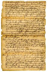 Probated will of Rebecah Baxter, 1736