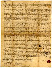 Probated will of Cornelius Tenhoven, 1737