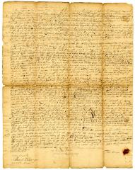 Probated will of John Hedges, 1737