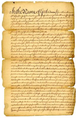Probated will of Garrit Van Horne, 1737