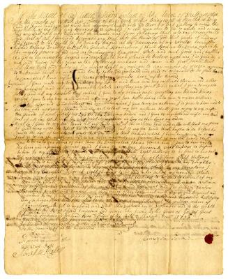 Probated will of Henry Ludlam, 1737