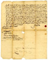 Probated will of George Bloom, 1737