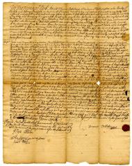 Probated will of Francis Pelletreau, 1737
