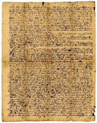 Probated will of John Staats, 1737