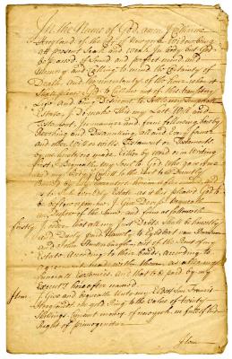 Probated will of Catharine Hoogland, 1737