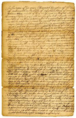 Probated will of Manasah Kempton, 1737