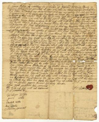 Probated will of George Boldin, 1739