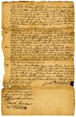 Probated will of Jonathan Whitehead, 1739