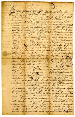 Probated will of John Reade, 1739