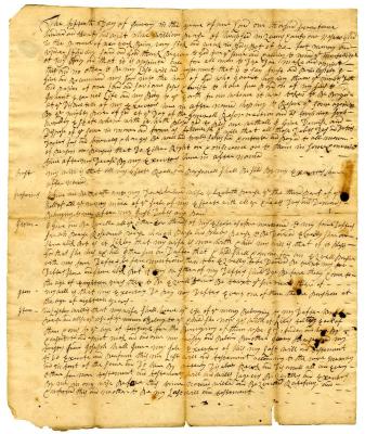 Probated will of William Pearse, 1739