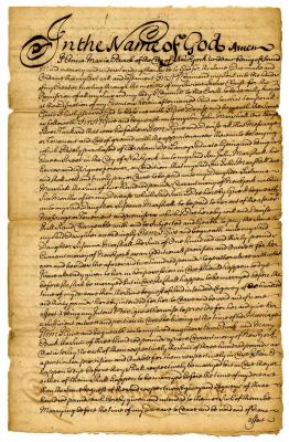 Probated will of Anna Maria Burch, 1740