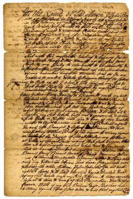 Probated will of John Bennet, 1740