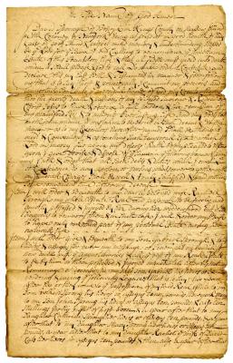 Probated will of David Sprong, 1739