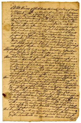 Probated will of Hendrick Vangelder, 1739