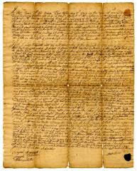 Probated will of Moses Burnet, 1740