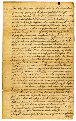 Probated will of William Crow, 1740