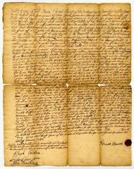 Probated will of Isreal Howell, 1740