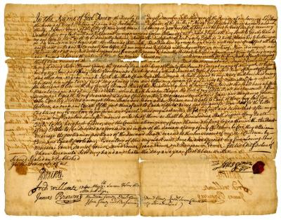 Probated will of Lewis Gomez, 1740