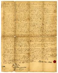 Probated will of Simon Van Ame, 1740