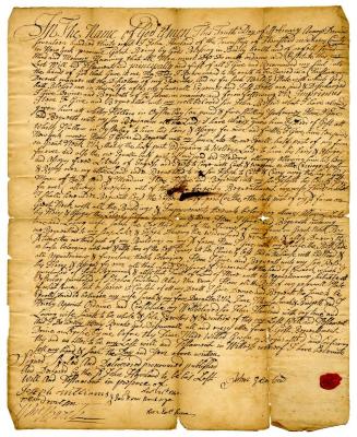 Probated will of John Haviland, 1740