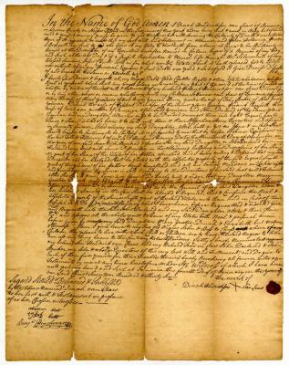 Probated will of Dinah Hendrickson Van Leaw, 1740