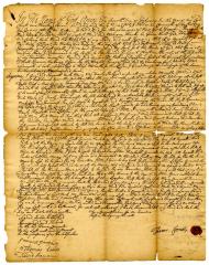 Probated will of Thomas Cornell, 1740